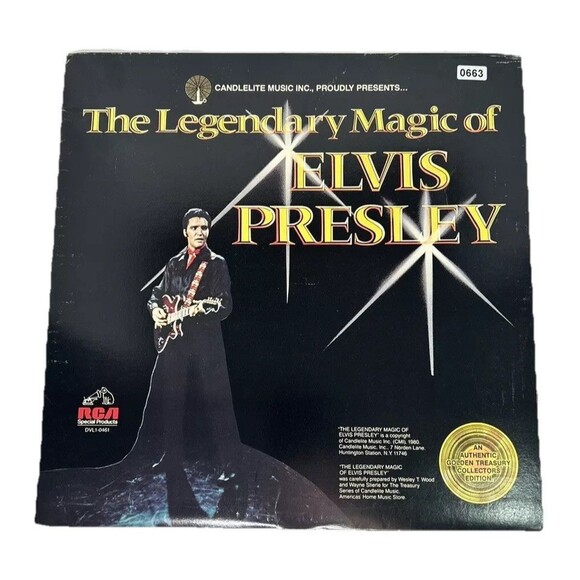 Vintage Elvis Presley The Legendary Magic Of Elvis Presley LP Vinyl (1980) - Picture 1 of 2